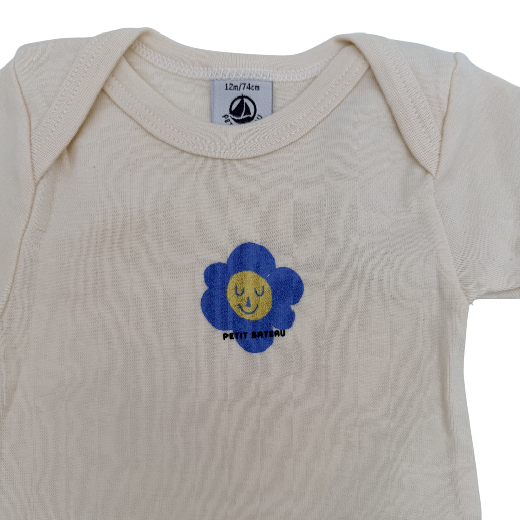 Lot de 3 bodies fleuris — 12 mois