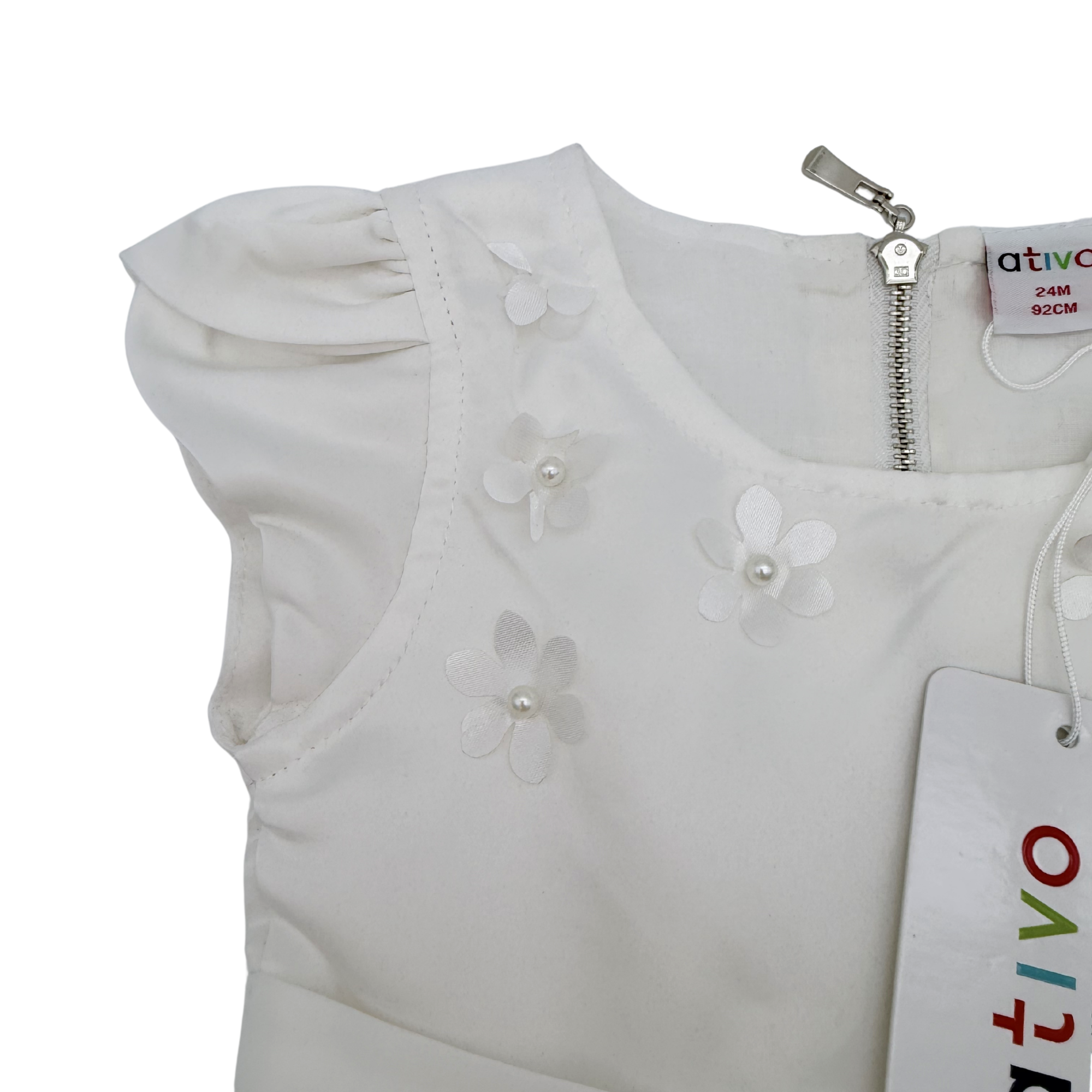 Robe bébé blanche cérémonie — 24 mois