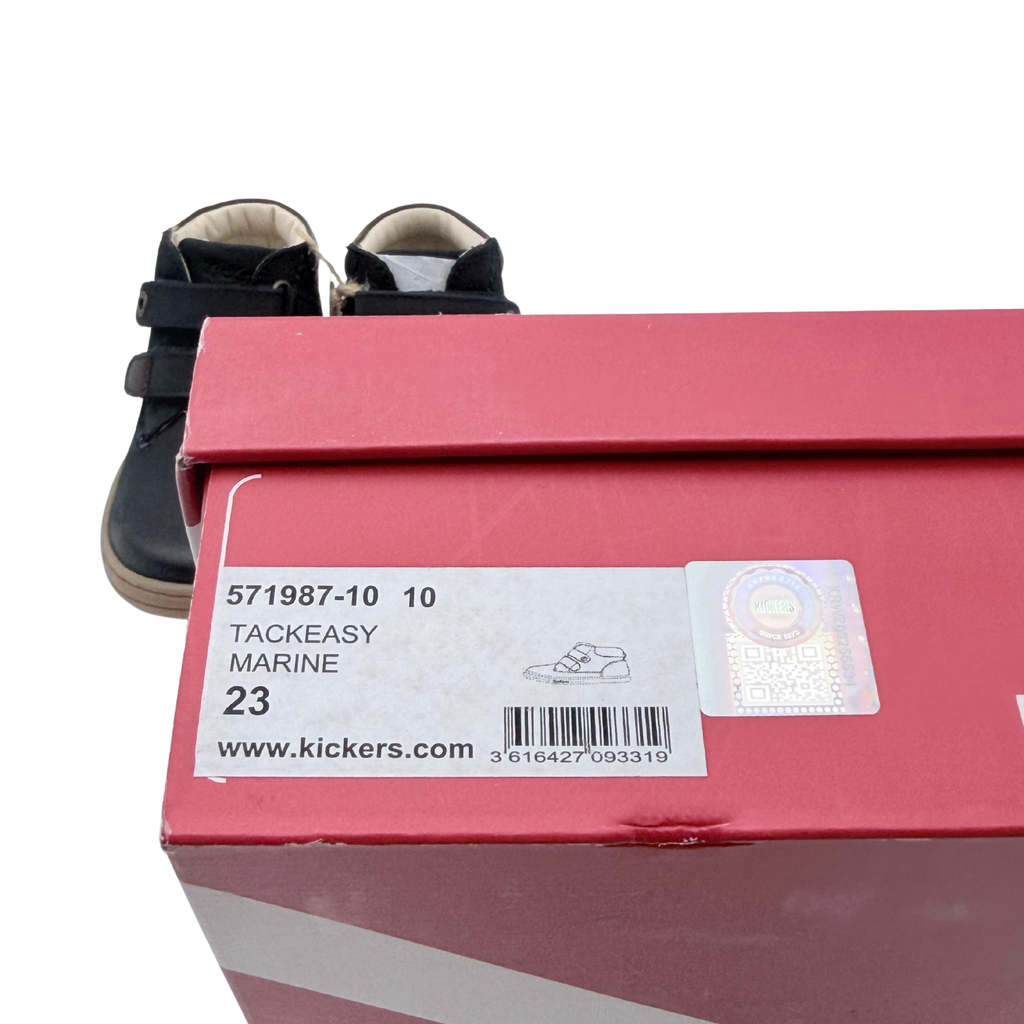 Bottines tackeasy bleu marine à scratchs – 23