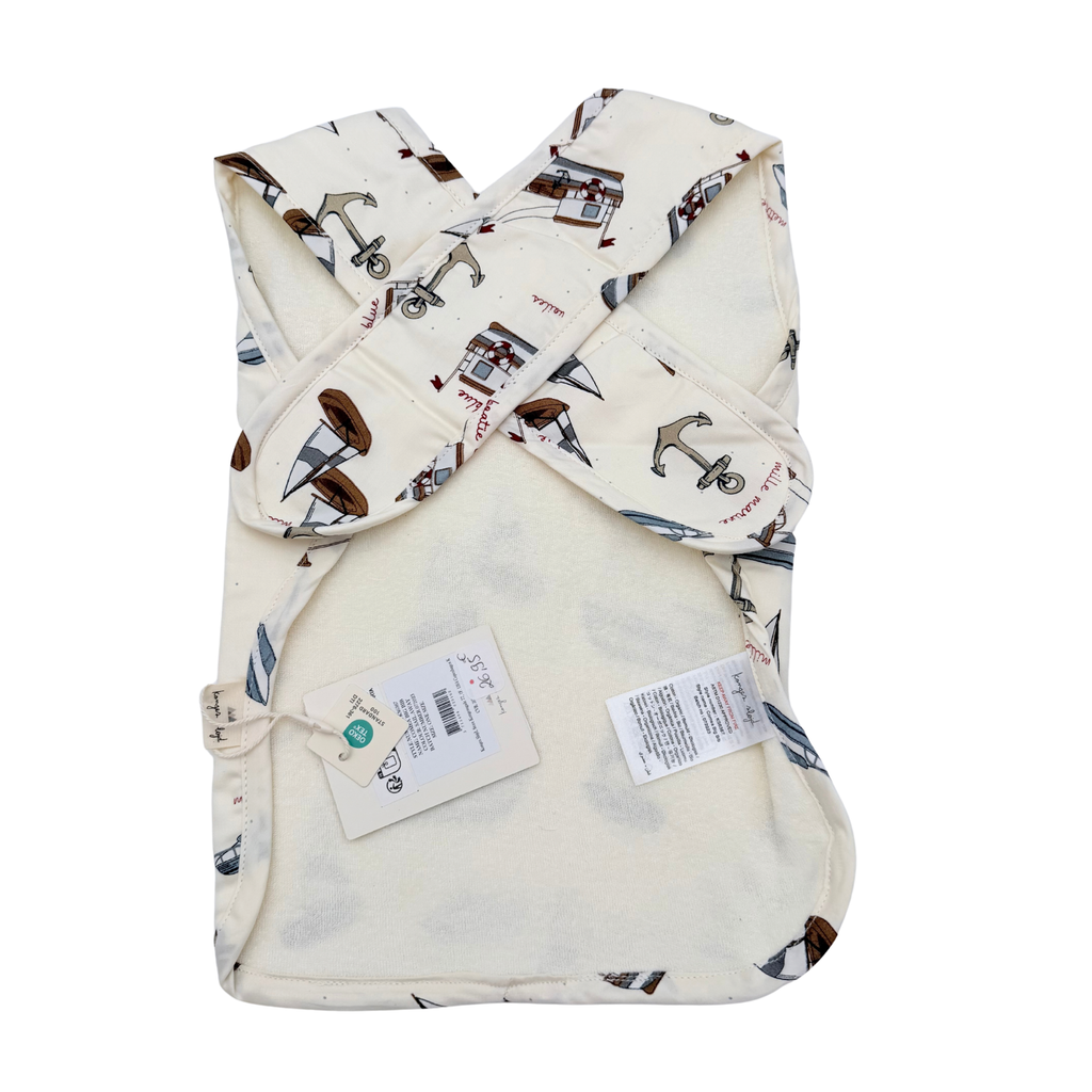 Bavoir tablier bébé motif marin