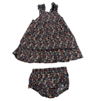 Ensemble robe fleurie et bloomer — 18 mois