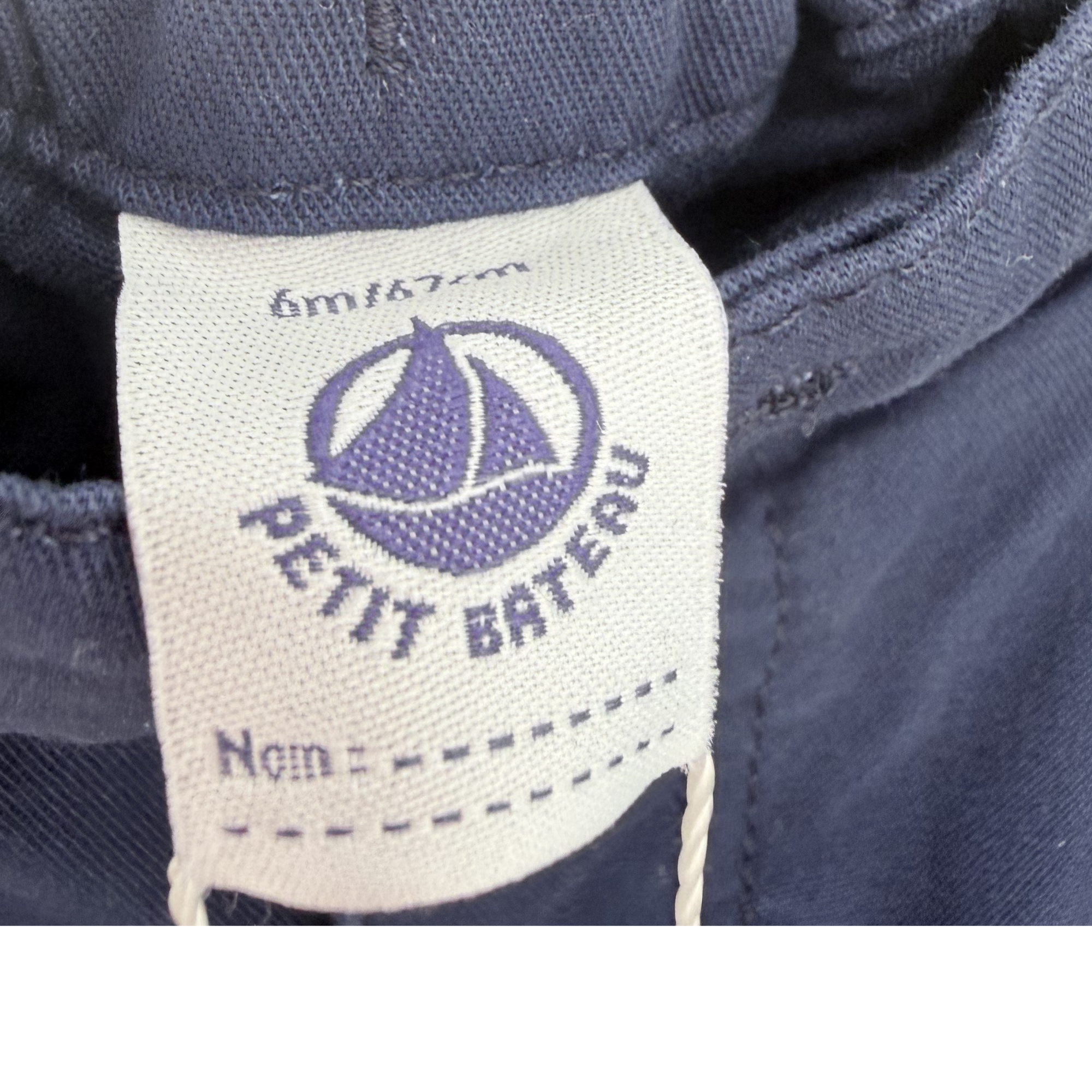 Pantalon chino bleu marine — 6 mois