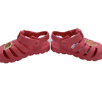 Sandales roses corail avec motifs fruits — 21,5
