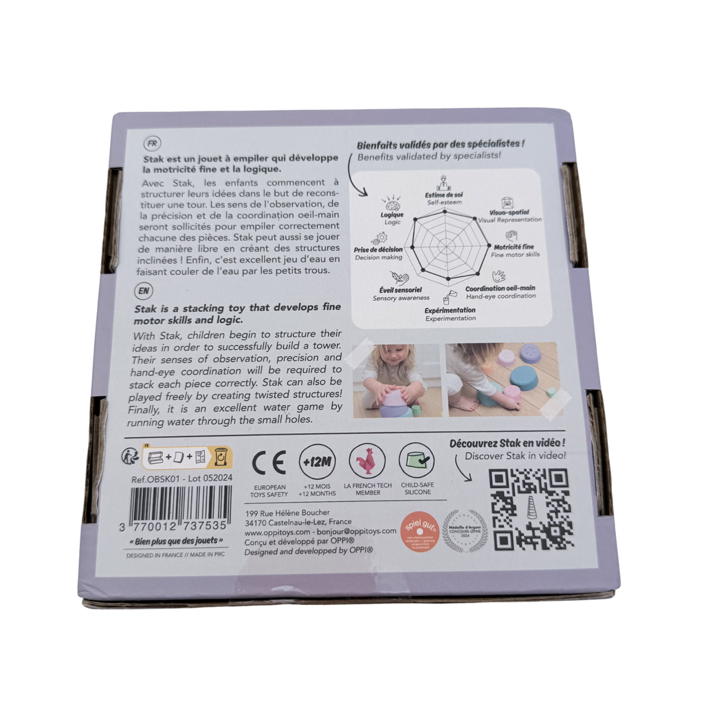 Jouet à empiler en silicone