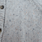 Gilet maille beige chiné — 12 mois