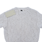 Pull écru en grosse maille - 6-12 mois