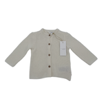 Cardigan bébé écru en maille — 9 mois