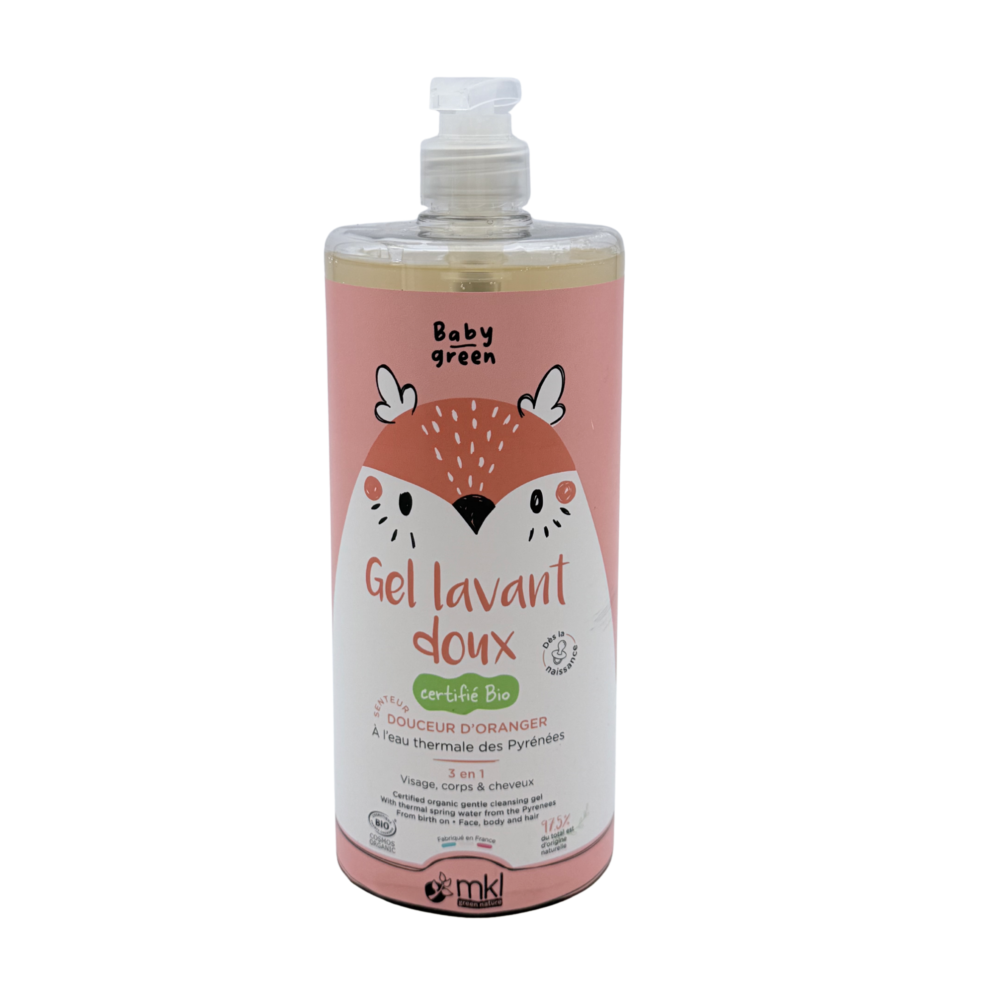 Gel lavant doux bio — 1 litre