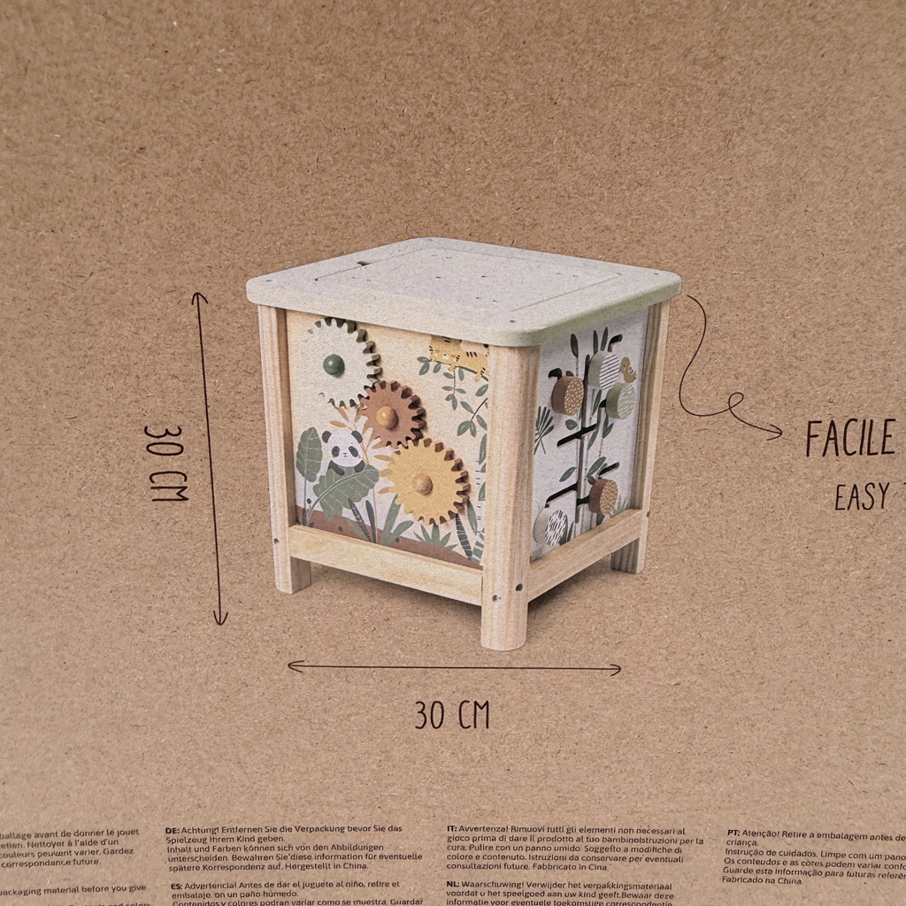 Cube d’activités Tanzanie en bois