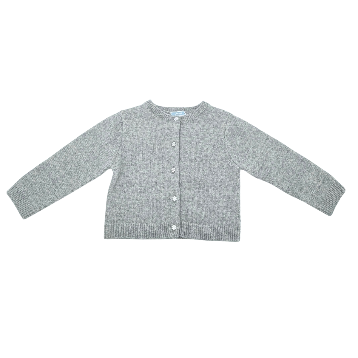 Gilet gris en laine et cachemire - 36 mois