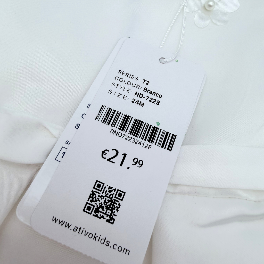Robe bébé blanche cérémonie — 24 mois