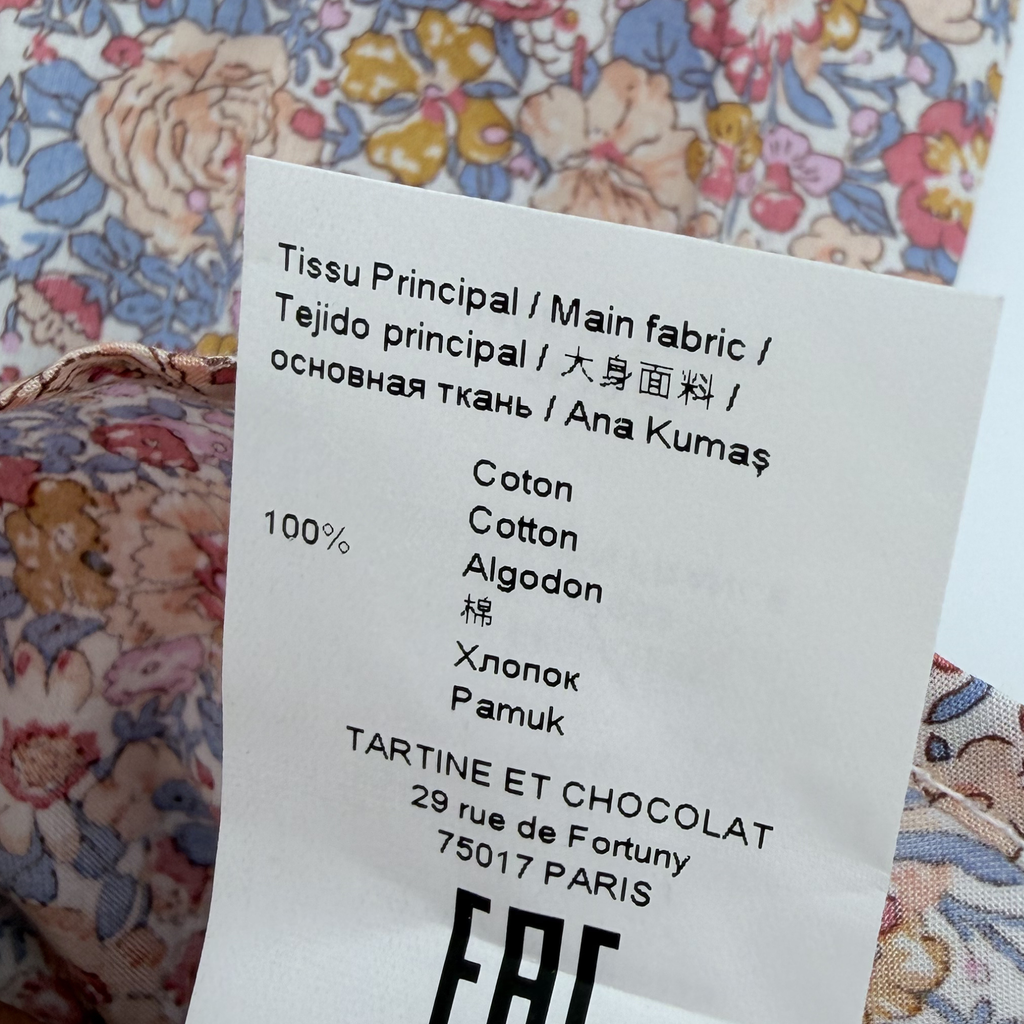 Combishort liberty multicolore — 4 ans