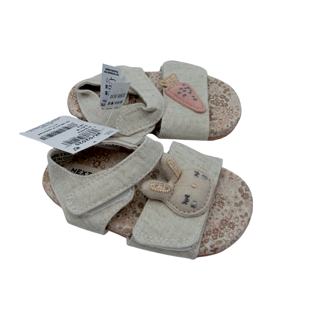 Sandales bébé beige motif lapin — 18