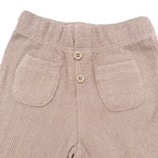 Ensemble beige à pois marron et pantalon - 1 mois