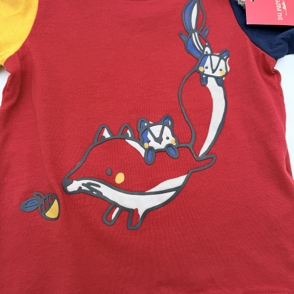T-shirt manches longues à motif renard — 9 mois