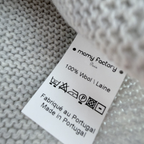 Gilet bébé gris maille nouée — 6 mois