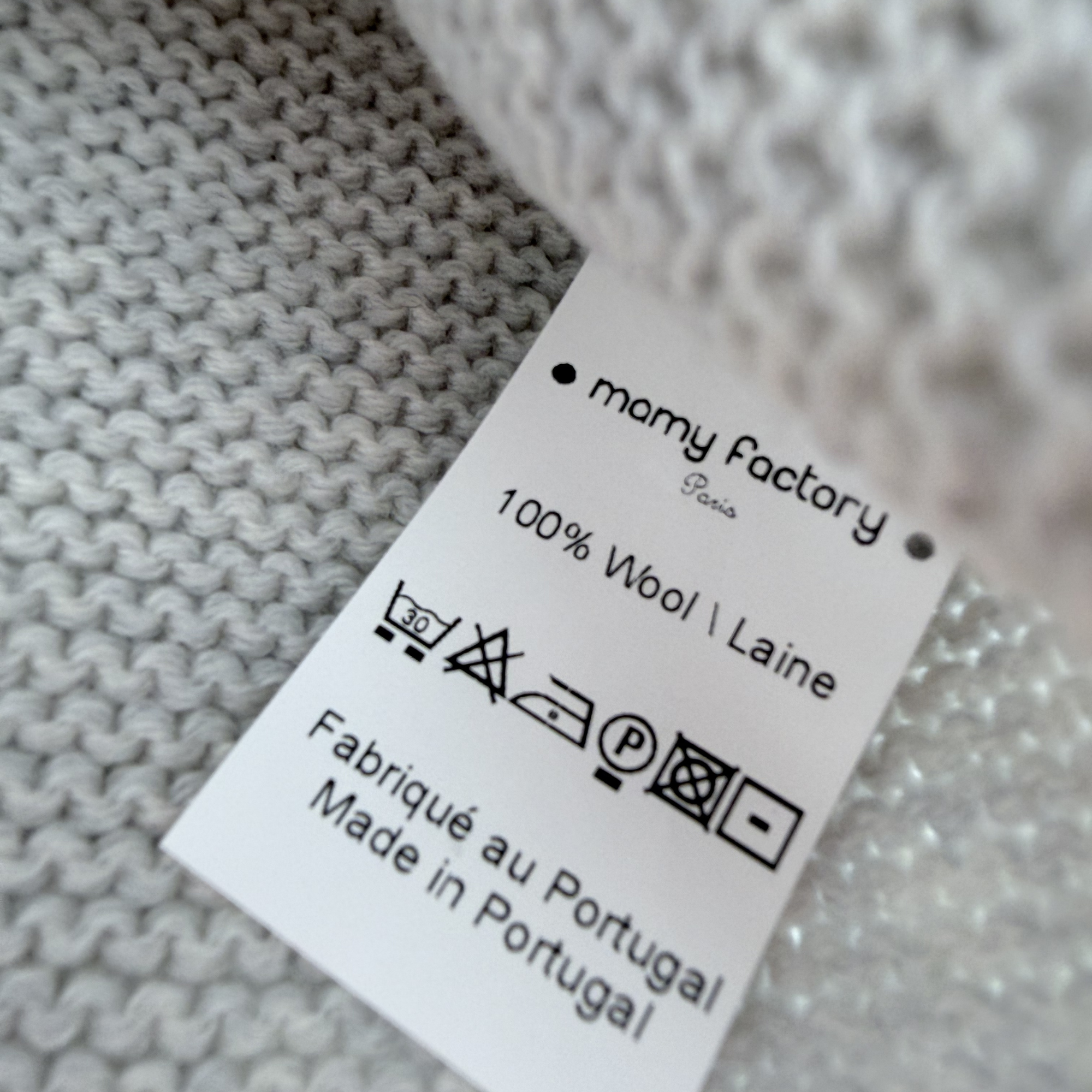 Gilet bébé gris maille nouée — 6 mois
