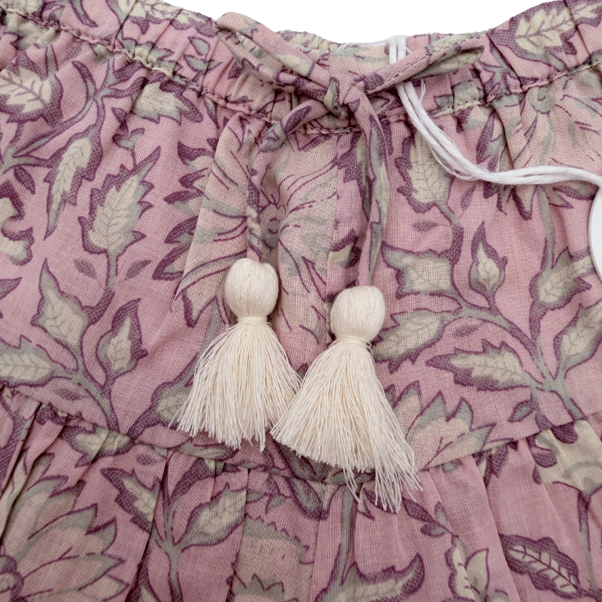 Short fleuri vieux rose — 9 mois