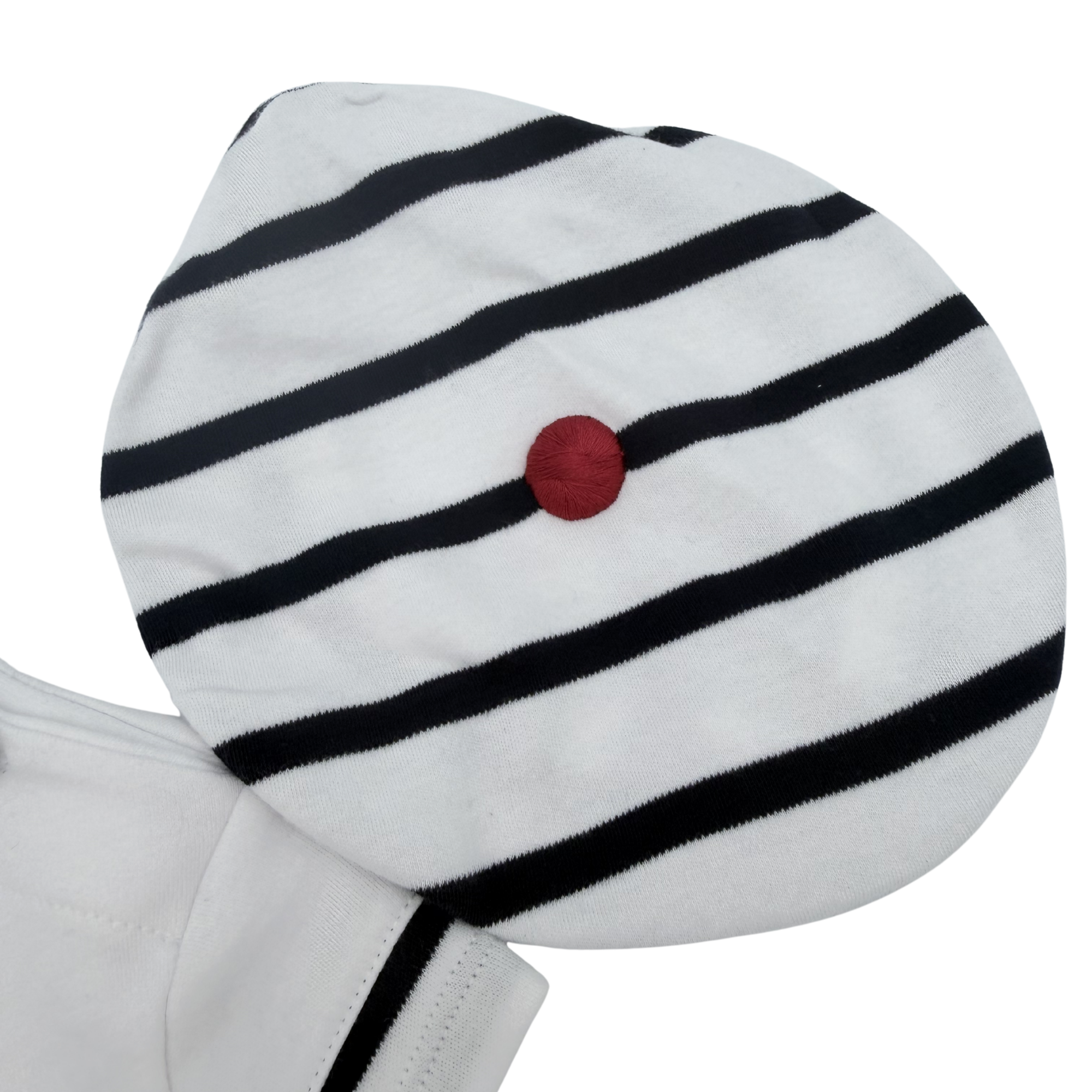 Marinière blanche et noire avec béret assorti — 6 mois