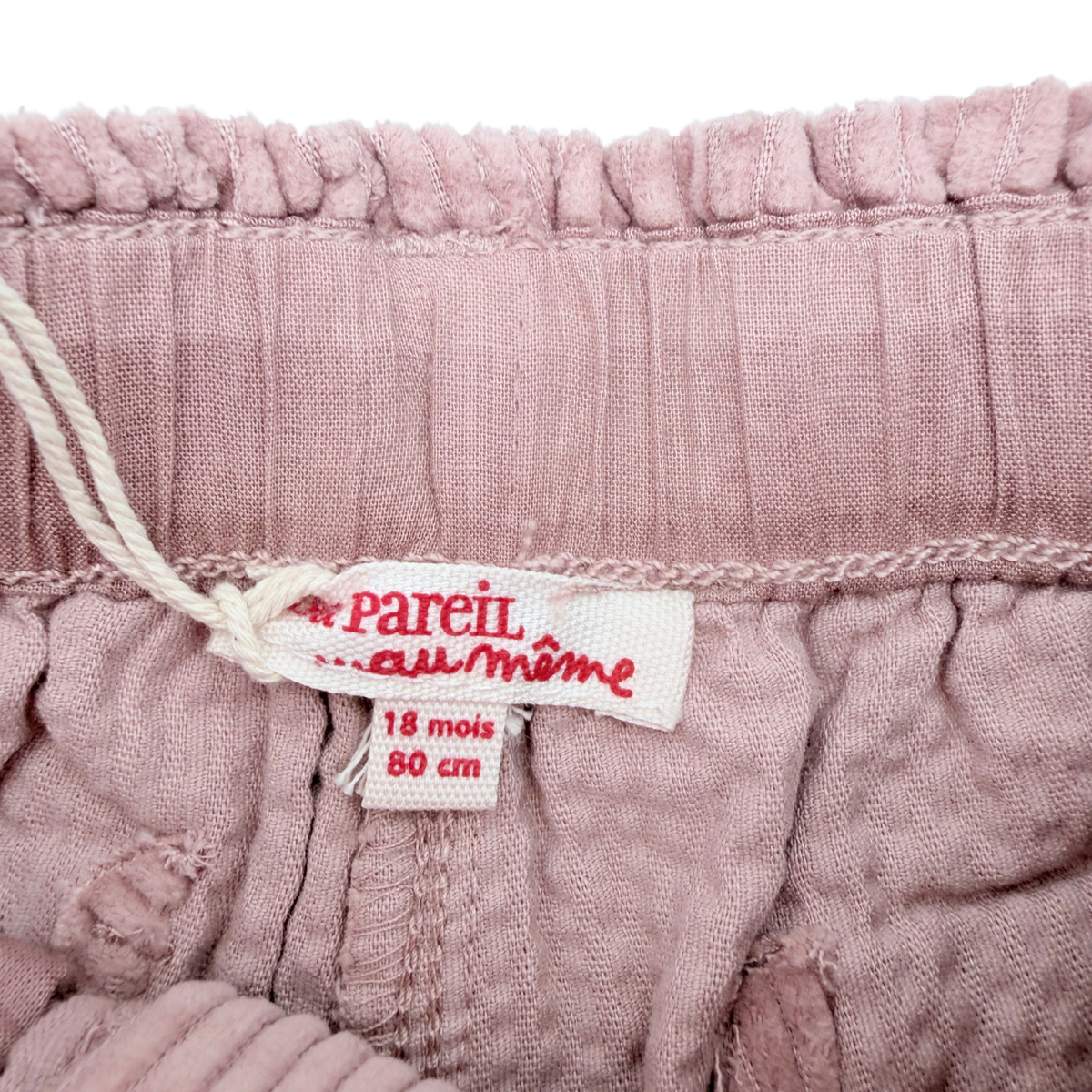 Pantalon rose en velours côtelé - 18 mois&nbsp;