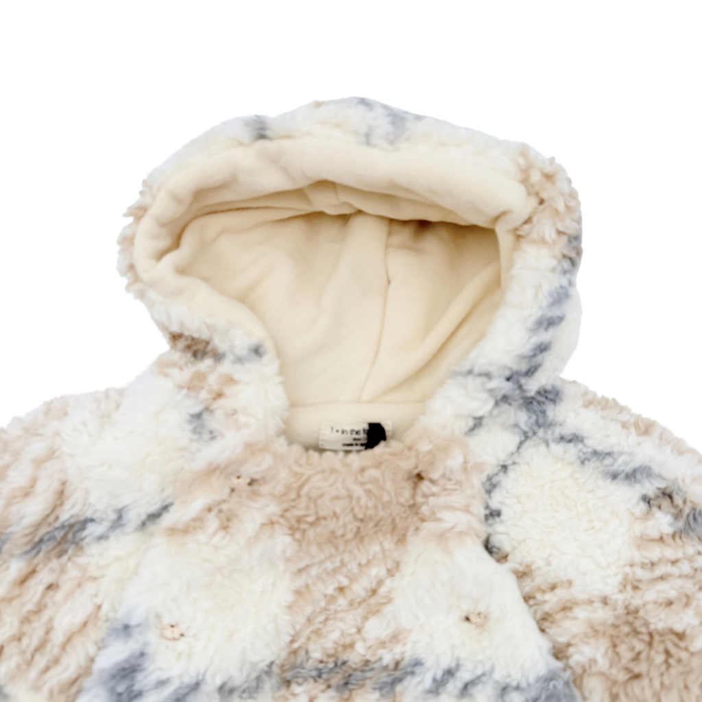 Combinaison pilote bébé Cugat écrue en sherpa - 9 mois