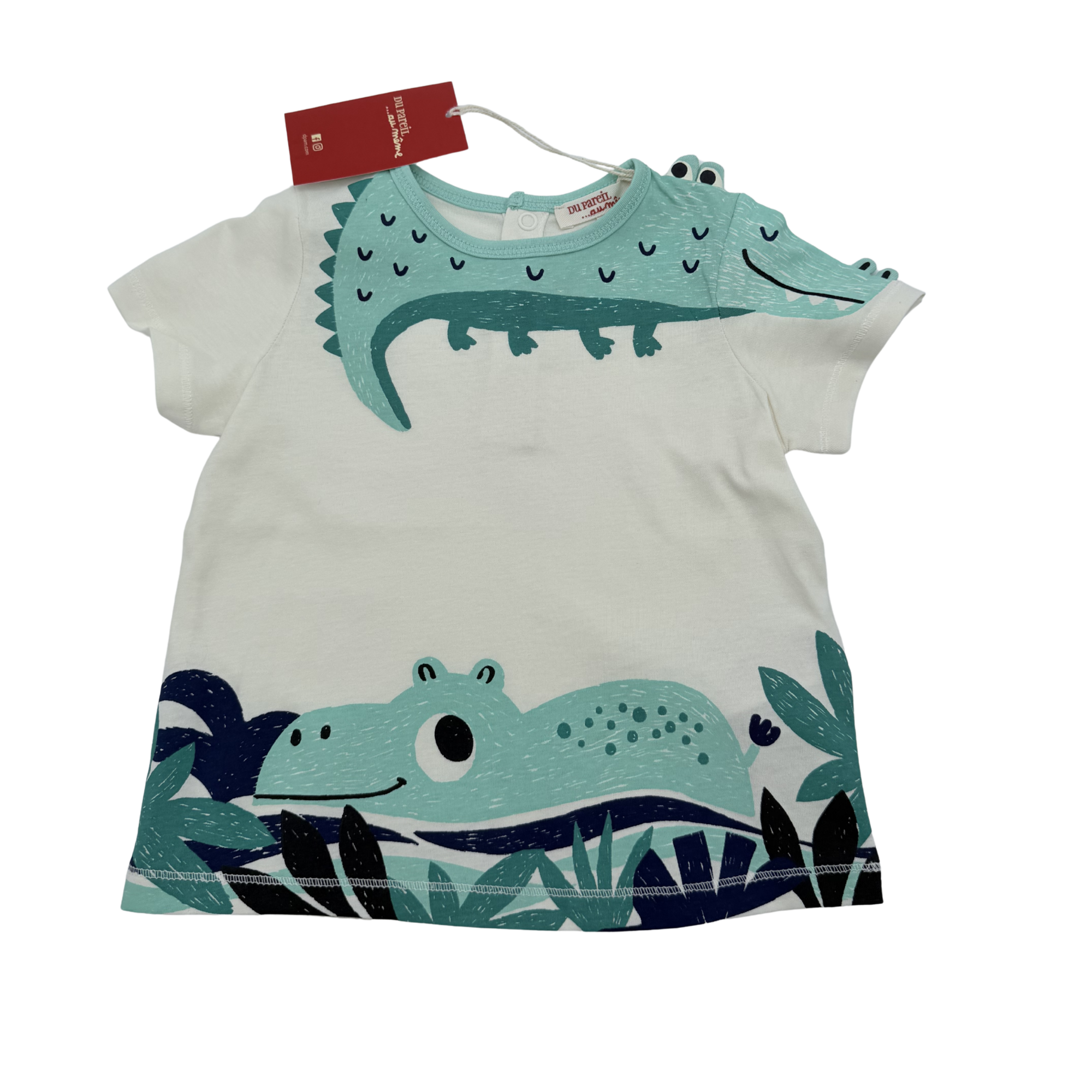 T-shirt imprimé crocodiles — 18 mois