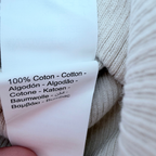 Bonnet bébé en coton bio beige - 0-3 mois