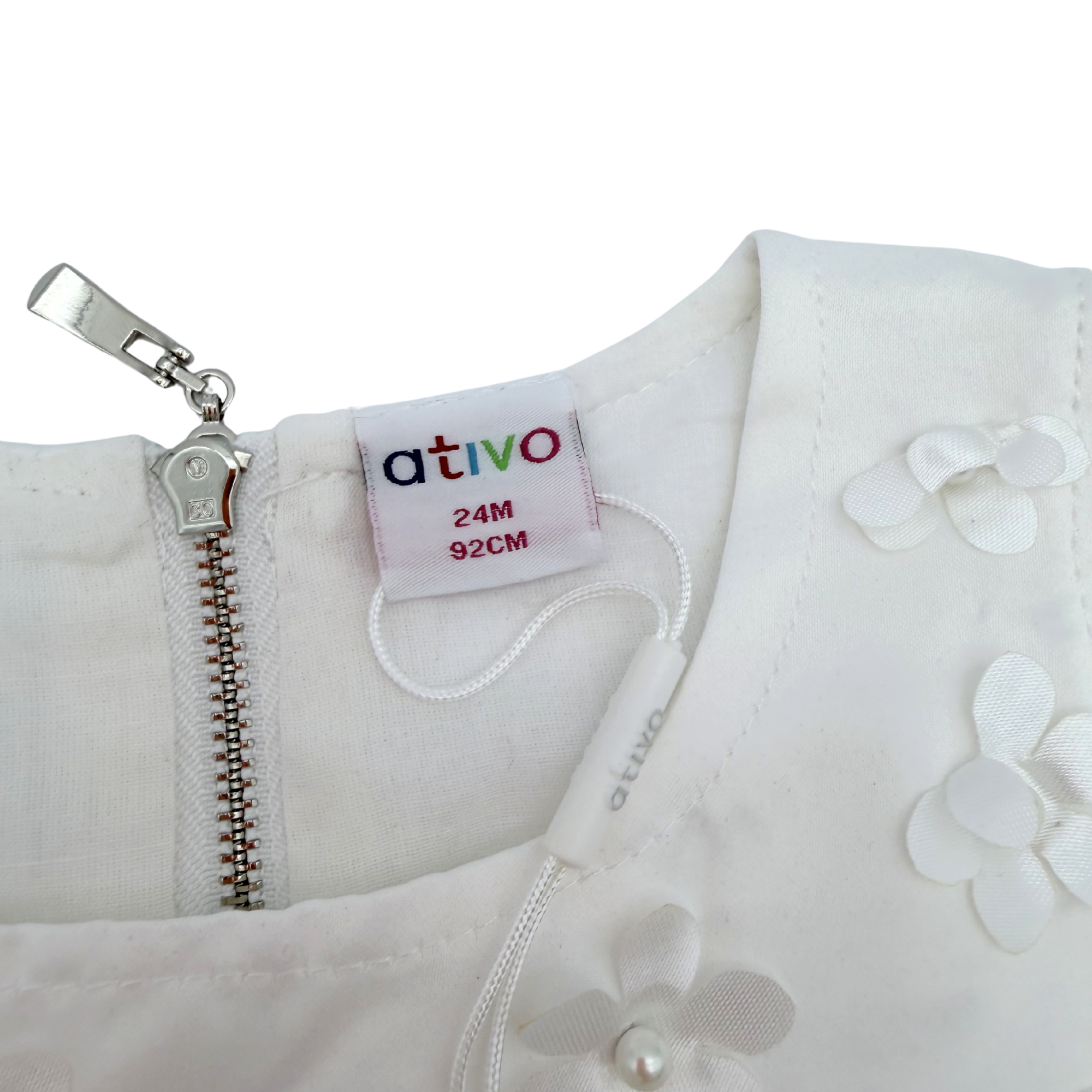 Robe bébé blanche cérémonie — 24 mois