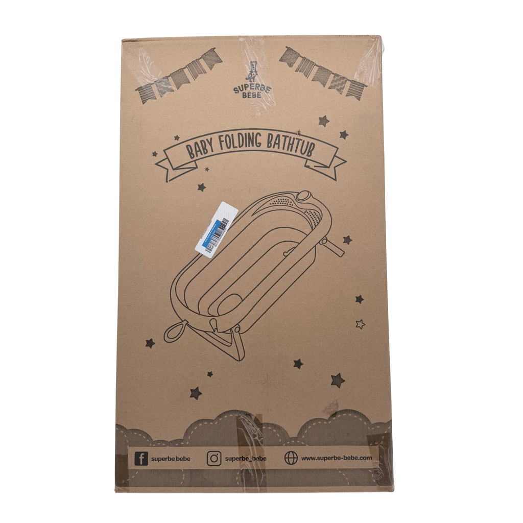 Baignoire bébé pliable avec transat et thermomètre