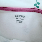 Ensemble bébé robe écrue fleurie et gilet sans manches - 9 mois