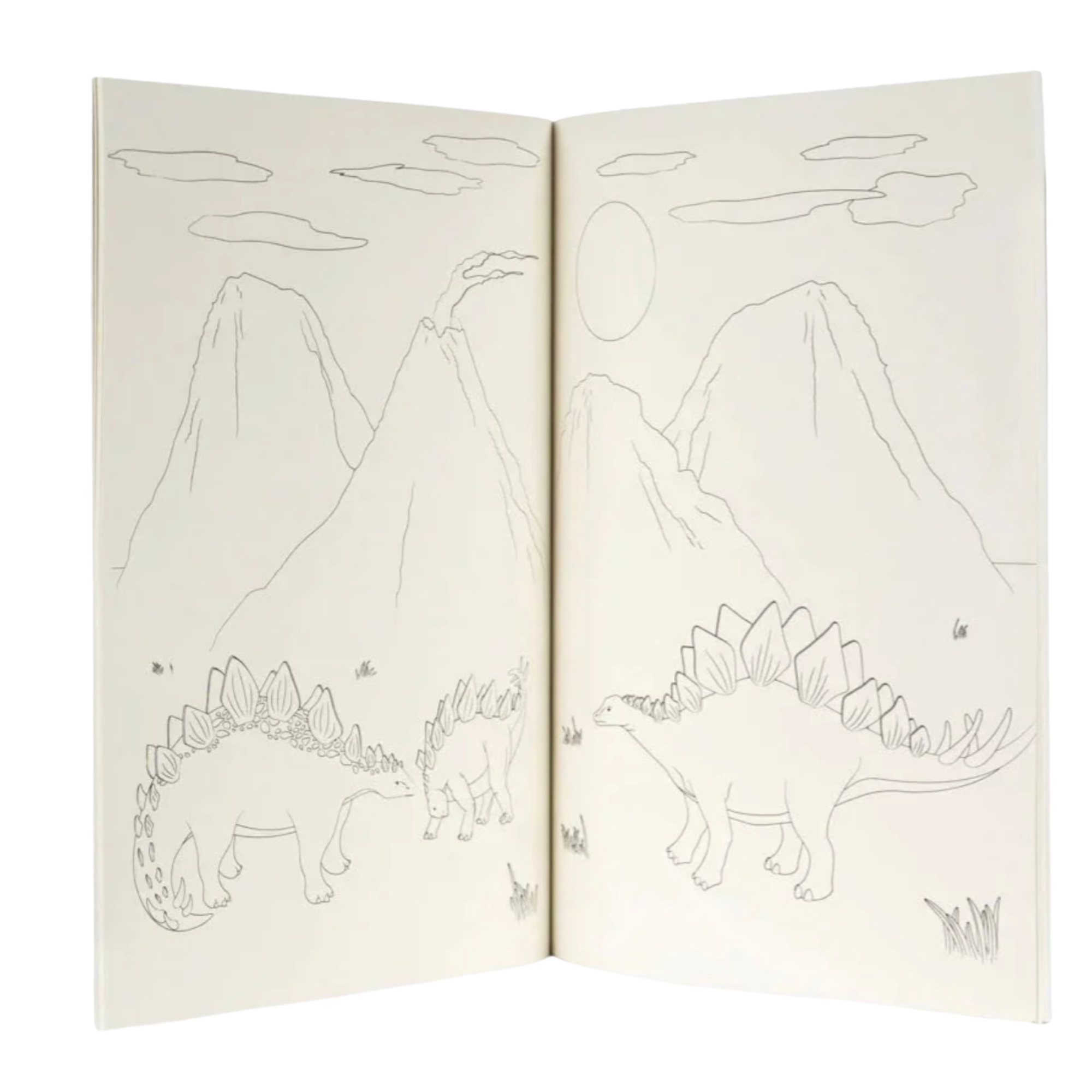 Livre de coloriage + crayons — Dinosaures