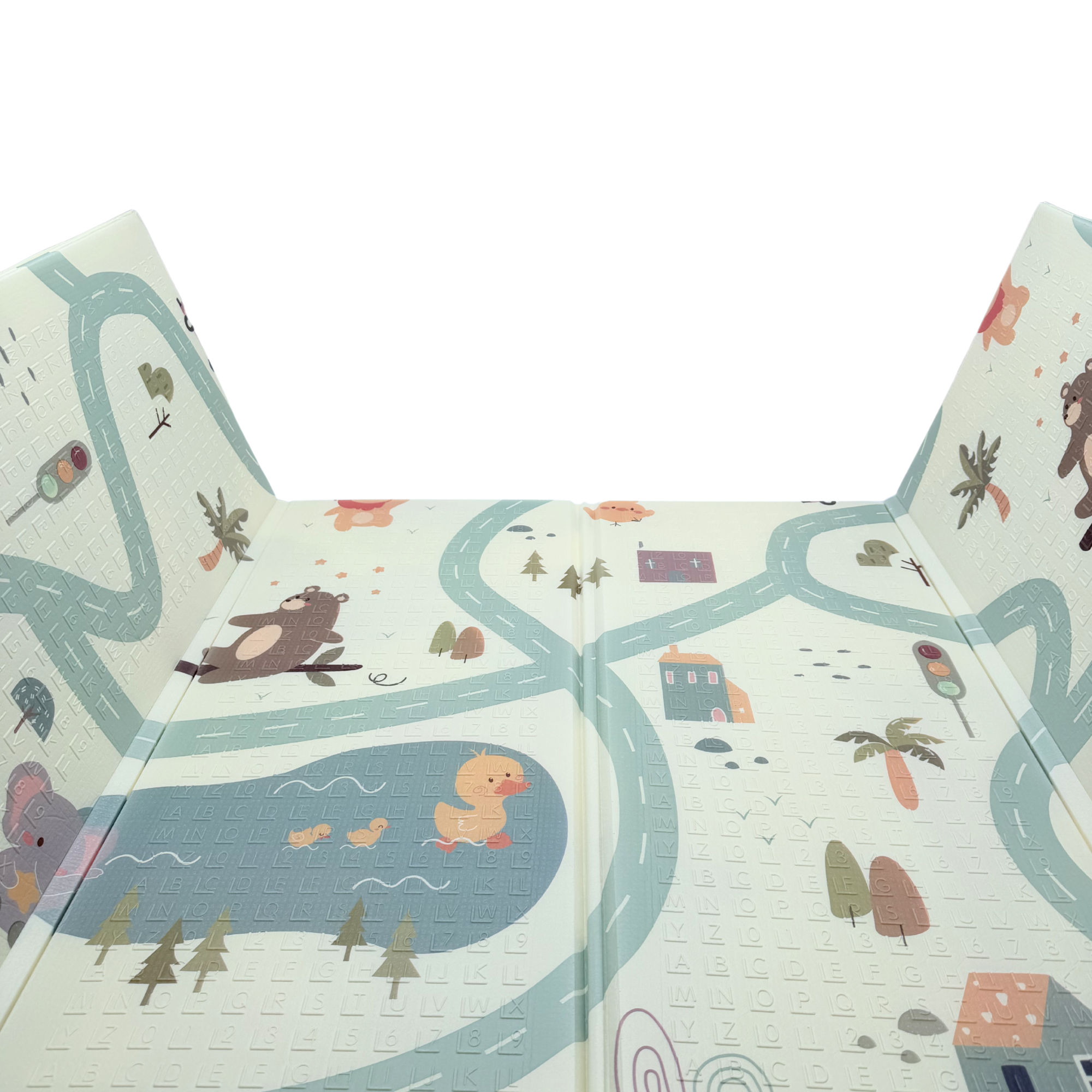 Tapis d'éveil pliable réversible – 155 x 175 cm