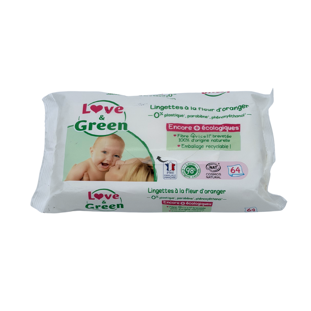 Paquet de 64 lingettes à la fleur d'oranger