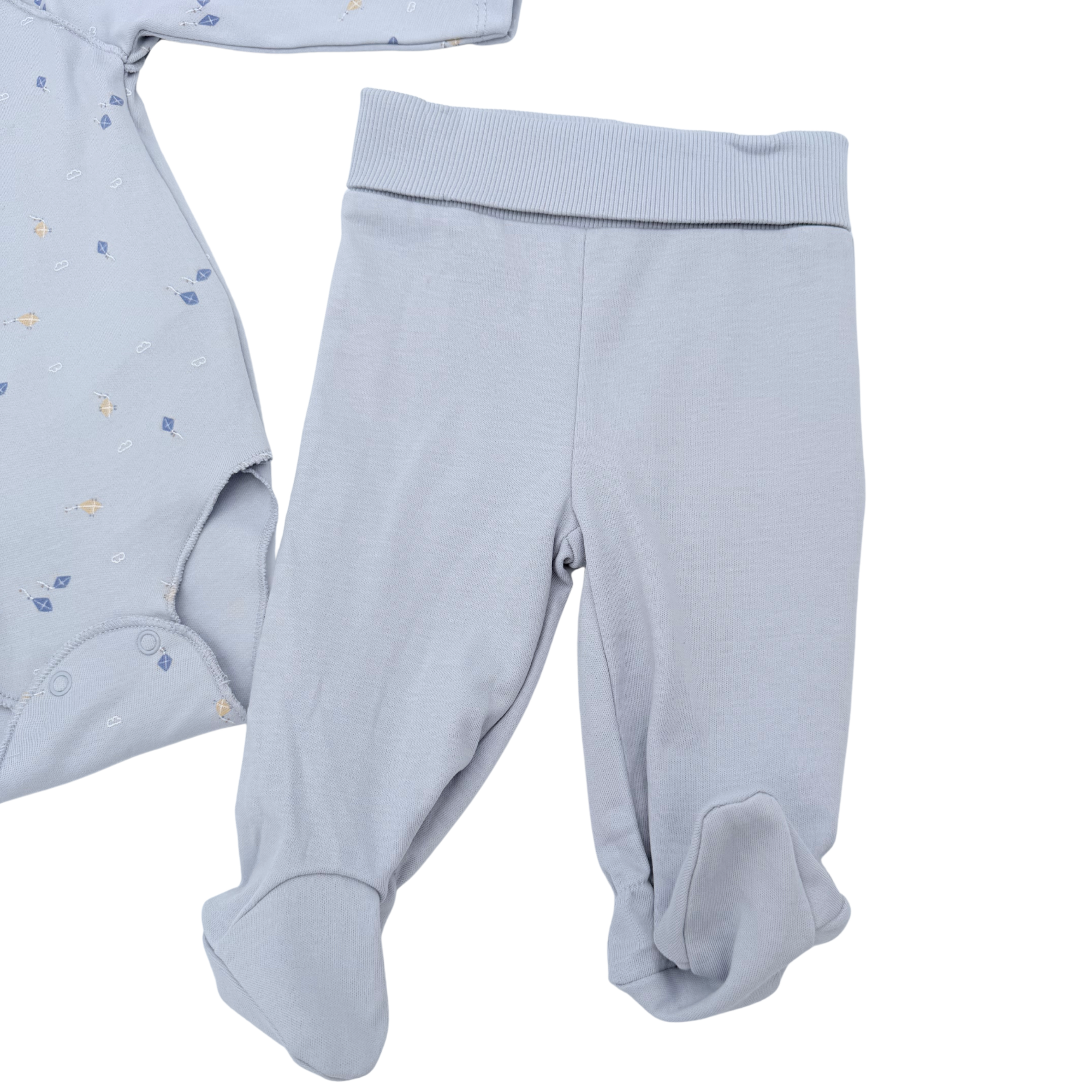 Ensemble 3 pièces bleu ciel — 3 mois