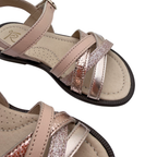 Sandales rose poudré et rose doré — 27