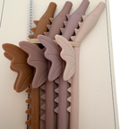 Lot de 4 pailles en silicone licorne