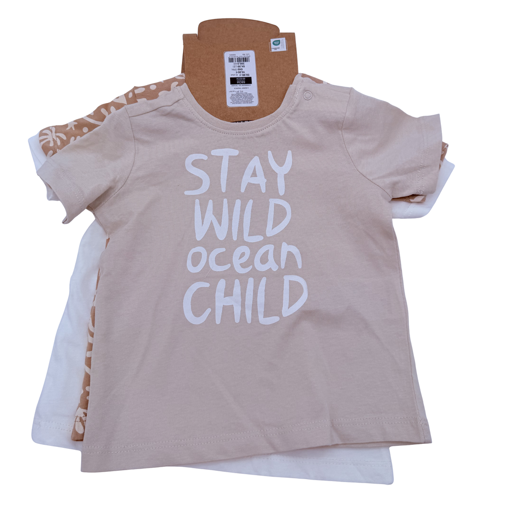 Lot de 3 t-shirts imprimés — 6 mois