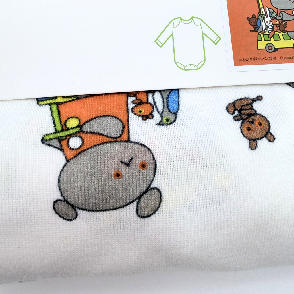 Body manches longues à imprimé Konguma-Chan — 18-24 mois