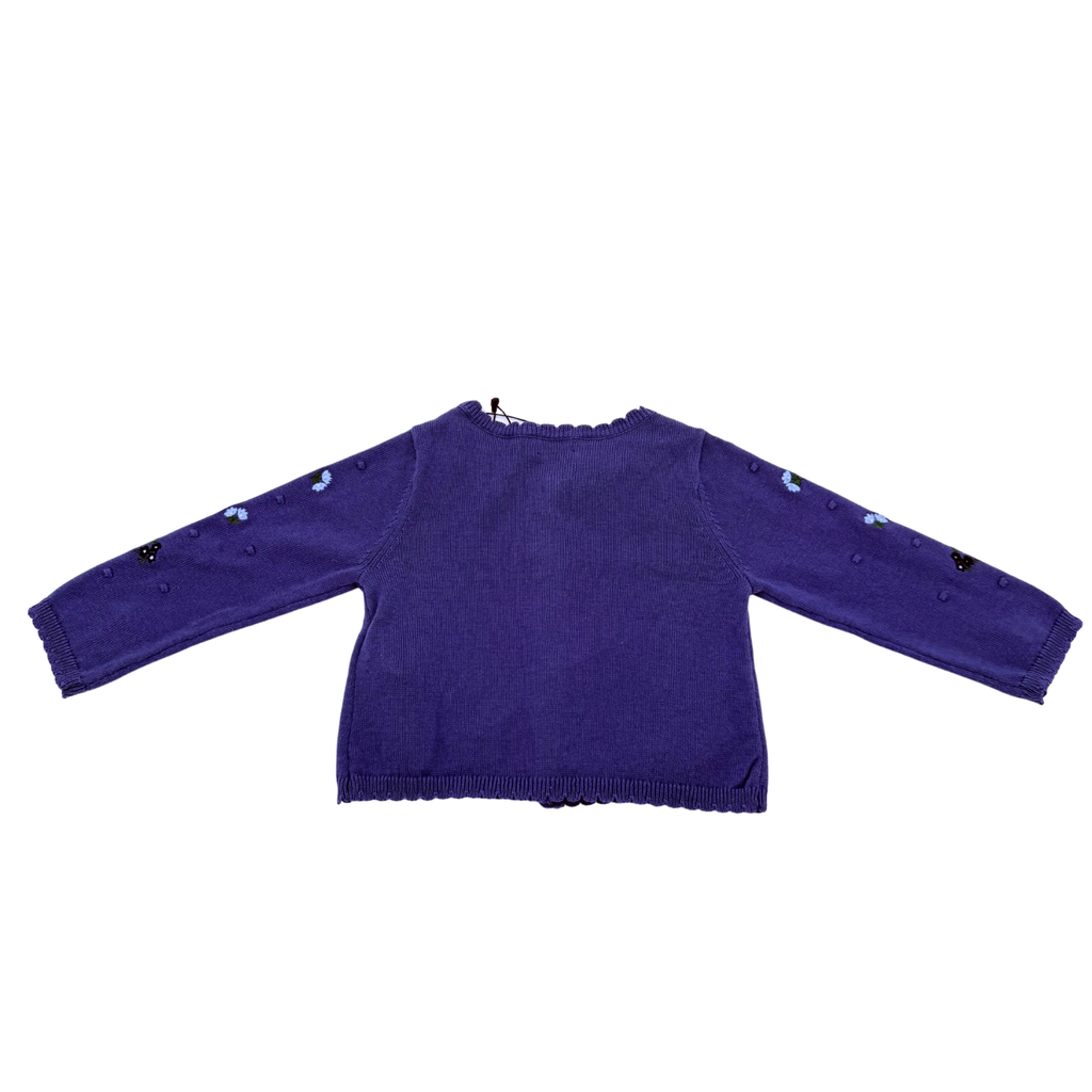 Gilet en maille brodé — 12 mois