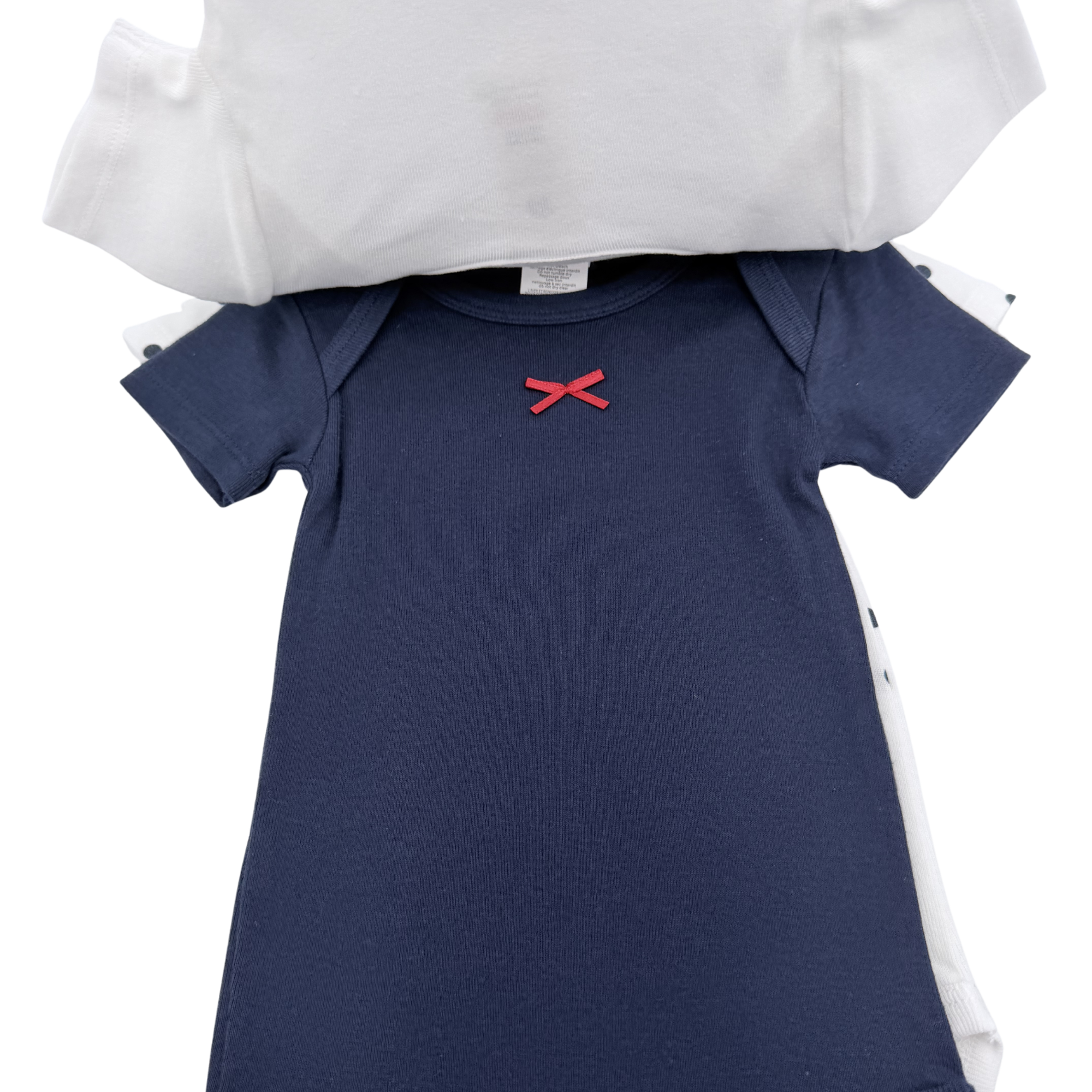 Lot de 3 bodies manches courtes — 6 mois