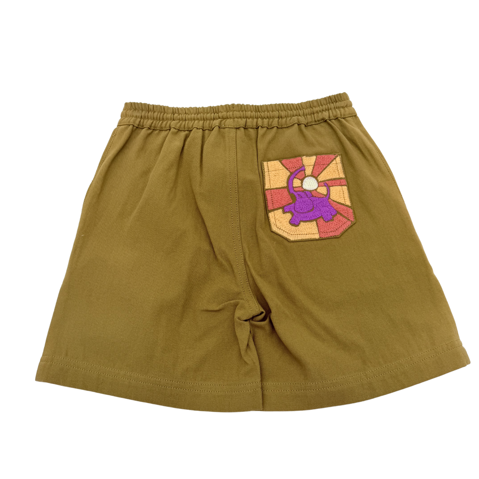 Bermuda khaki à poche brodée — 4 ans