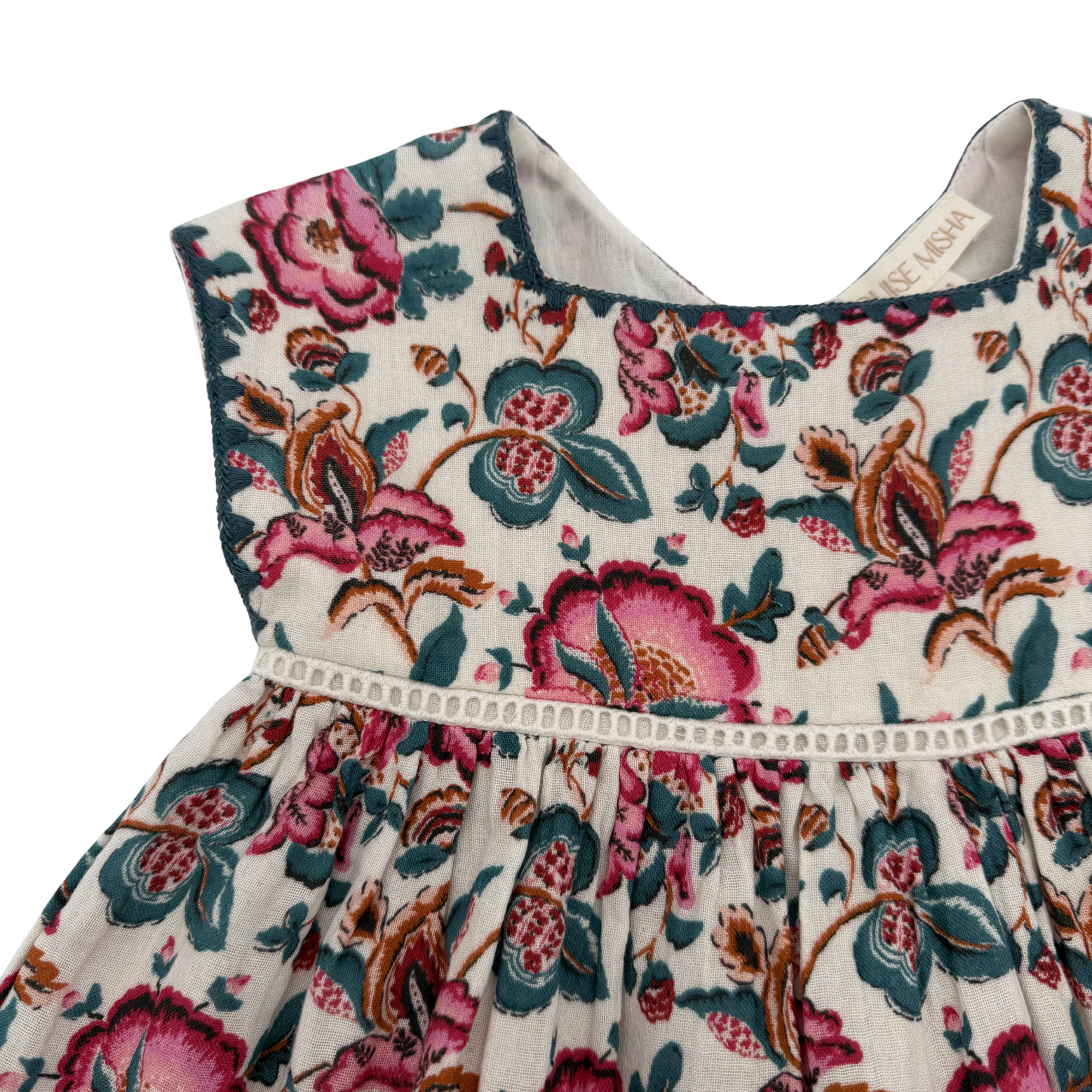 Robe sans manches fleurie — 12 mois