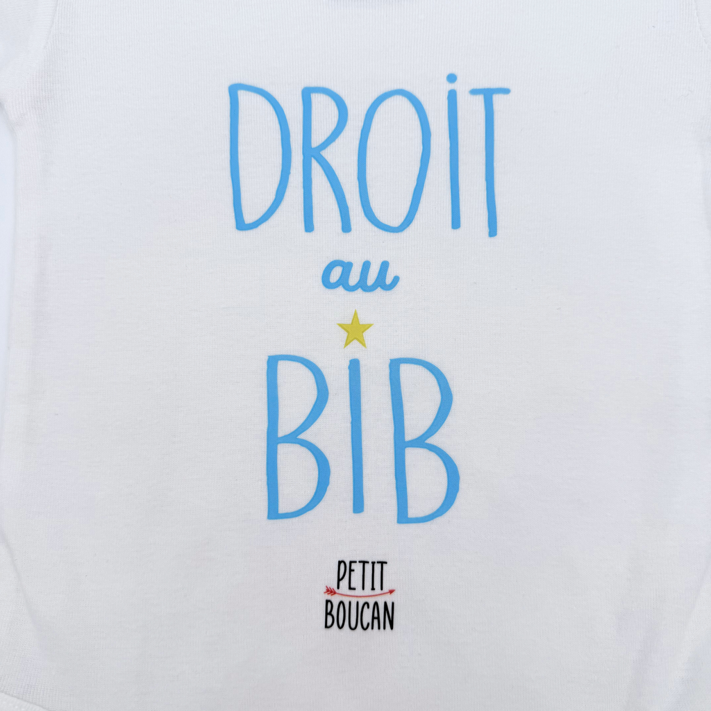 Body manches courtes "Droit au bib" — 12-18 mois