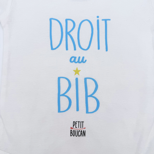 Body manches courtes "Droit au bib" — 12-18 mois