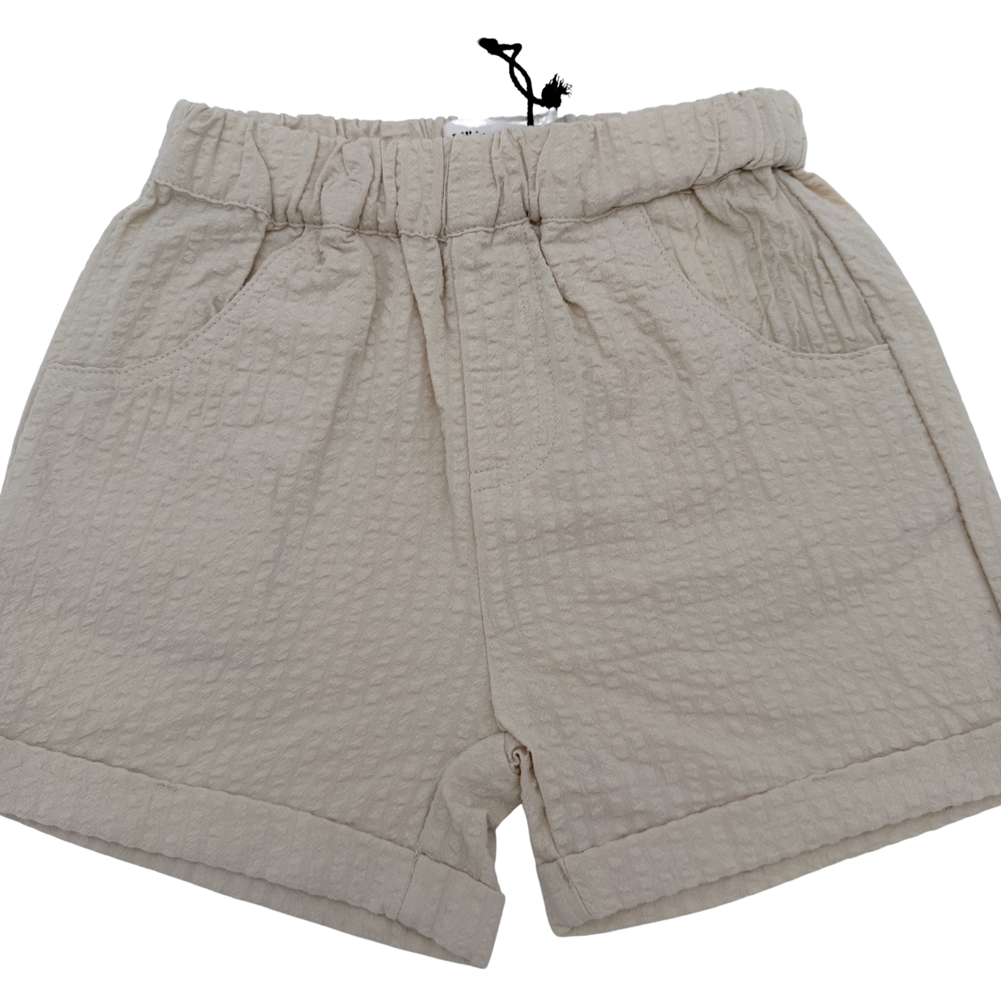 Short texturé beige — 2-3 ans