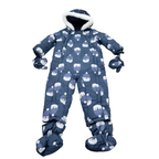 Combinaison pilote bébé bleu marine à motifs oursons - 18 mois