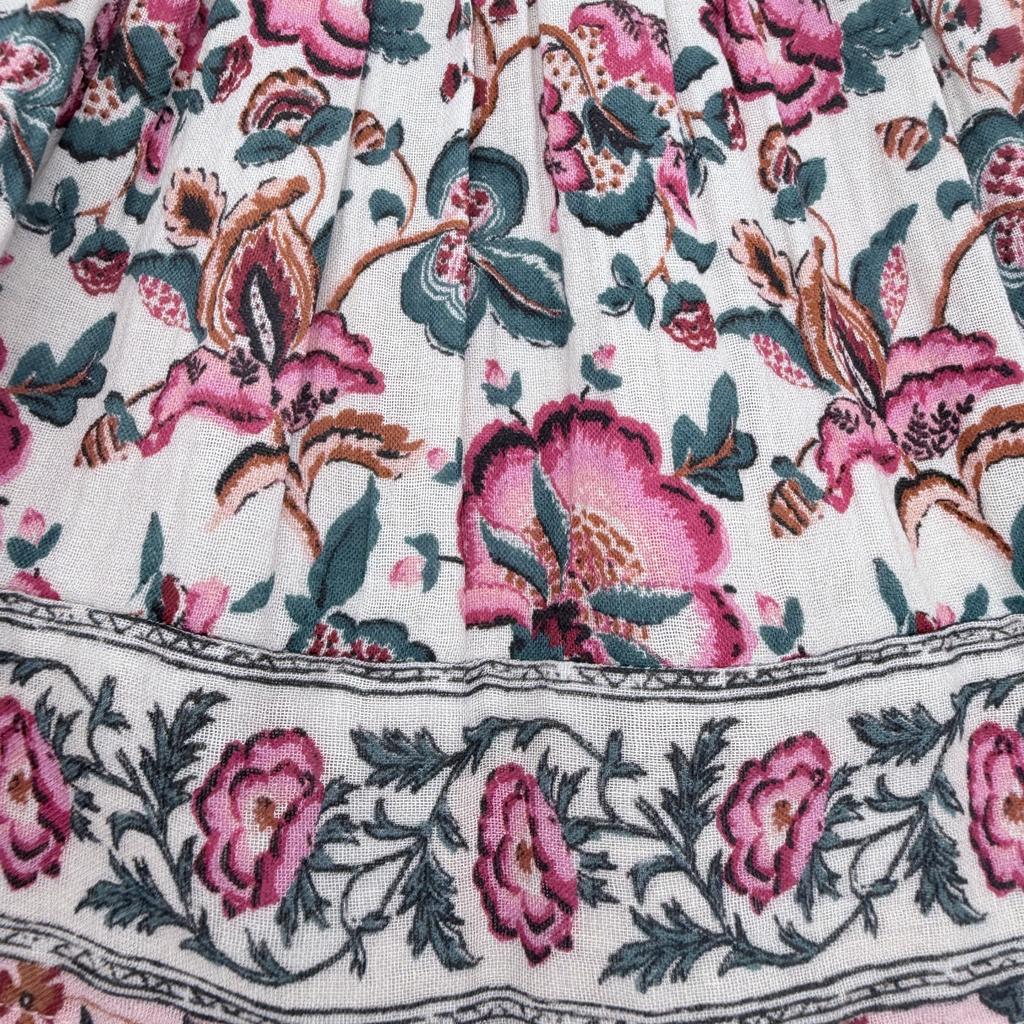 Robe sans manches fleurie — 9 mois