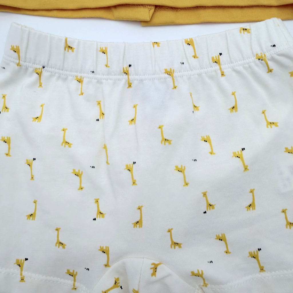 Ensemble t-shirt et short imprimé girafes — 6 mois