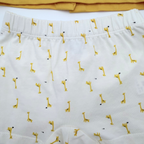 Ensemble t-shirt et short imprimé girafes — 6 mois