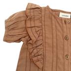 Blouse marron — 4-6 mois